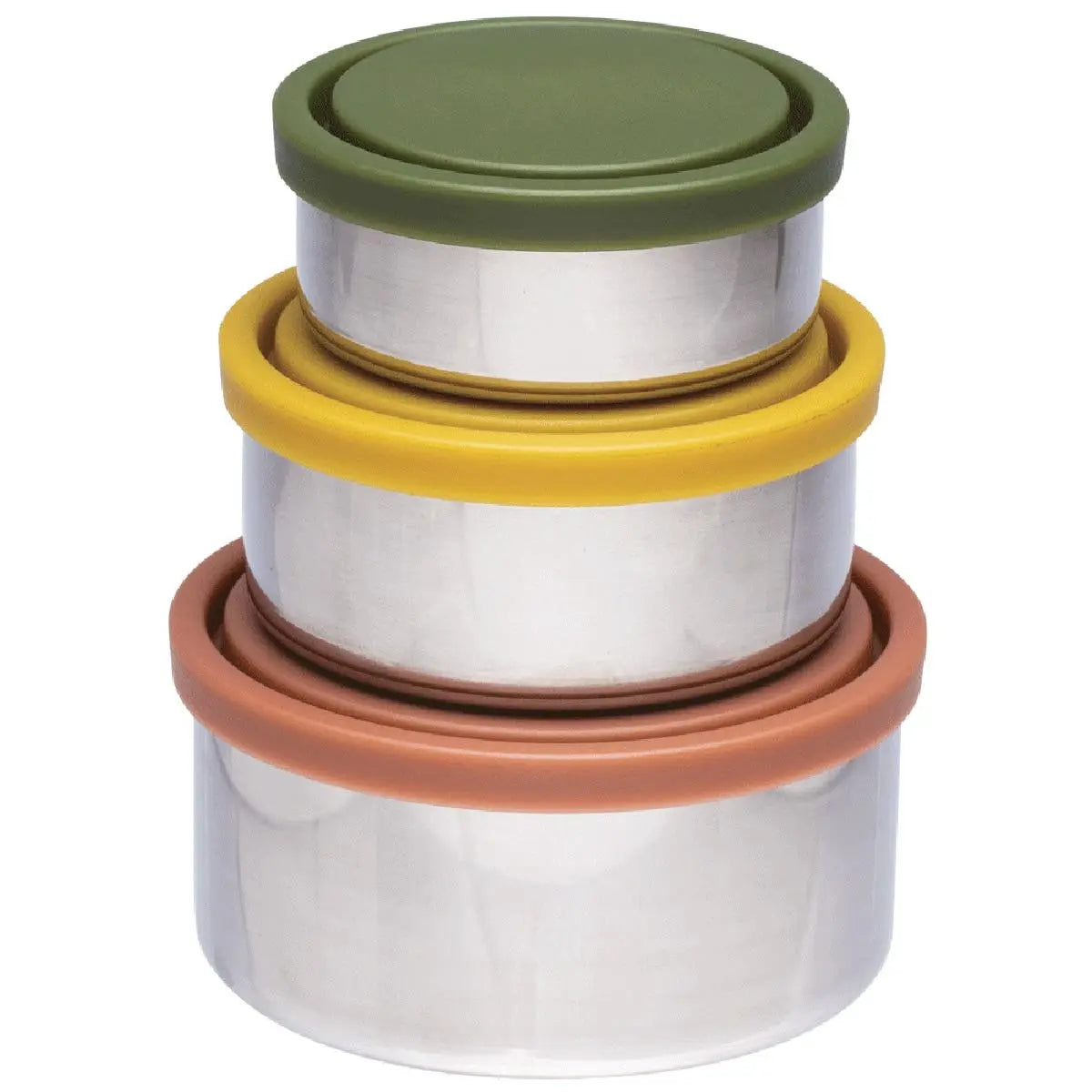 EVER ECO Stainless Steel Round Containers Autumn Collection - Leak Resistant 3 EVER ECO