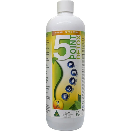 POINT PHARMA 5 Point Detox Herbal Tonic 500ml POINT PHARMA