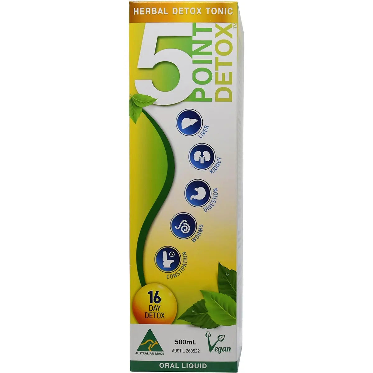 POINT PHARMA 5 Point Detox Herbal Tonic 500ml POINT PHARMA