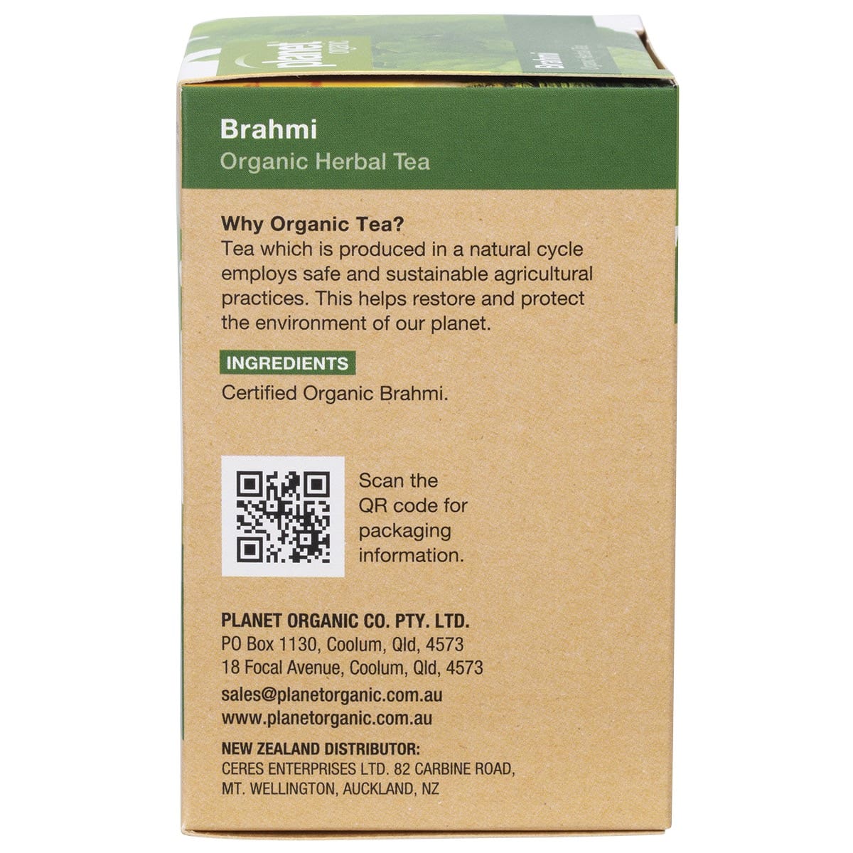 Planet Organic Organic Brahmi Herbal Tea x 25 Tea Bags - Cutprice Online