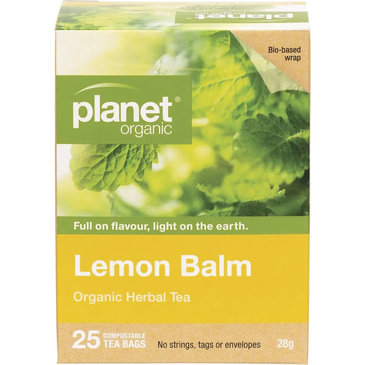 PLANET ORGANIC Herbal Tea Bags Lemon Balm 25 PLANET ORGANIC