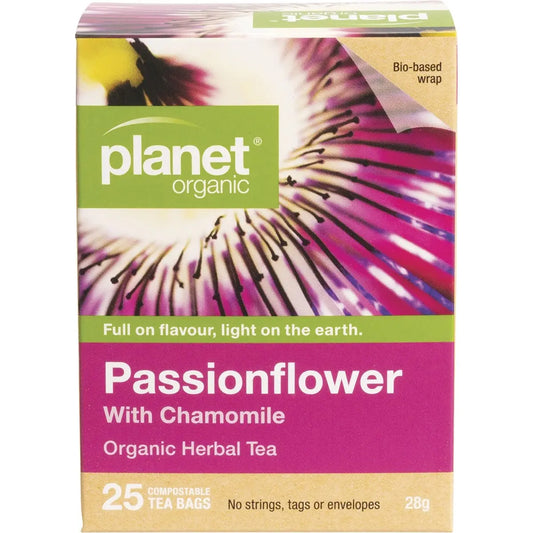 PLANET ORGANIC Herbal Tea Bags Passionflower 25 PLANET ORGANIC