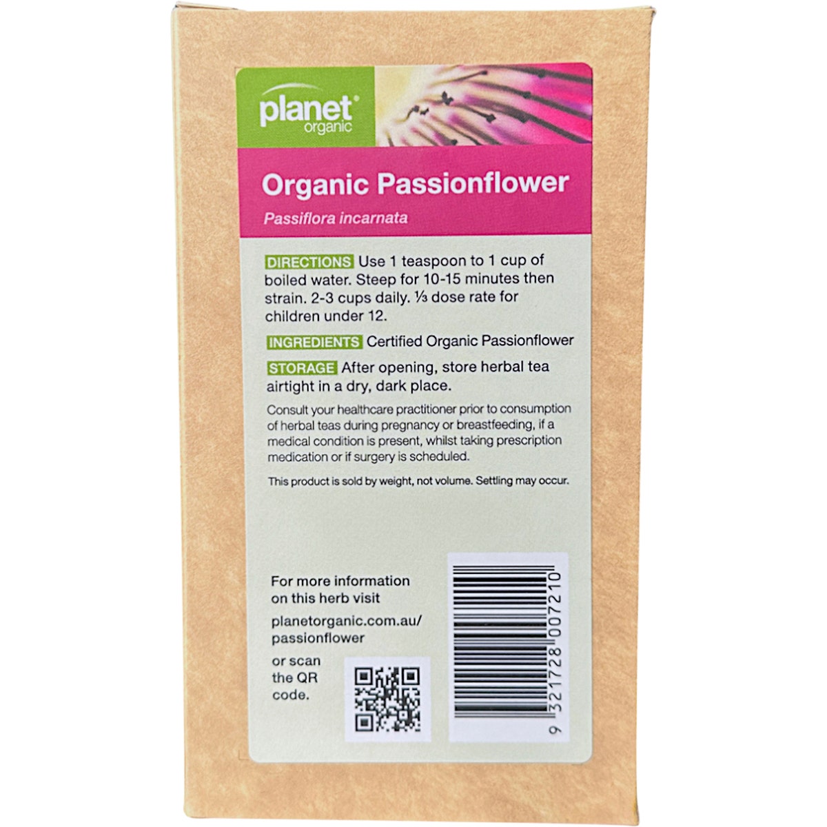 Planet Organic Organic Passionflower Loose Leaf Tea 50g - Cutprice Online