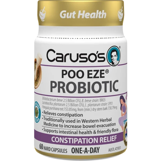 Caruso's Poo EZE Probiotic 60 Caps