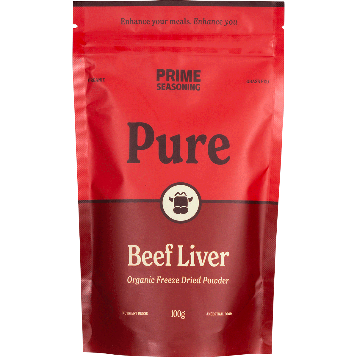 Prime Seasoning Organic Pure Freeze Dried Beef Liver Powder 100g