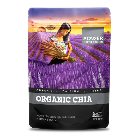 Power Super Foods Chia Seeds Raw Organic 450g - Cutprice Online