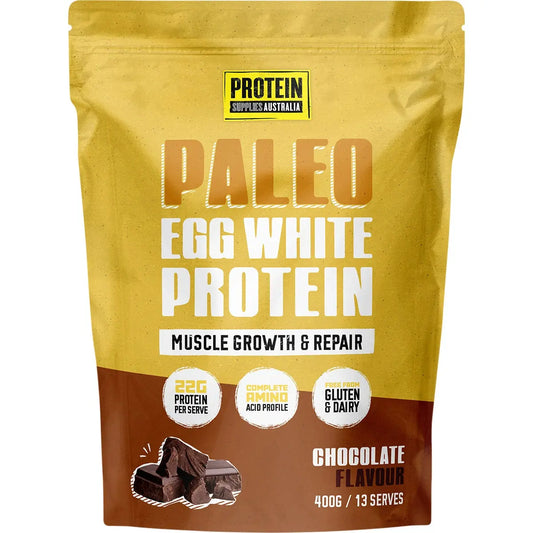 PROTEIN SUPPLIES AUSTRALIA PaleoPro (Egg White Protein) Chocolate 400g PROTEIN SUPPLIES AUSTRALIA