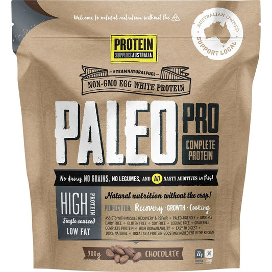 PROTEIN SUPPLIES AUSTRALIA PaleoPro (Egg White Protein) Chocolate 900g PROTEIN SUPPLIES AUSTRALIA