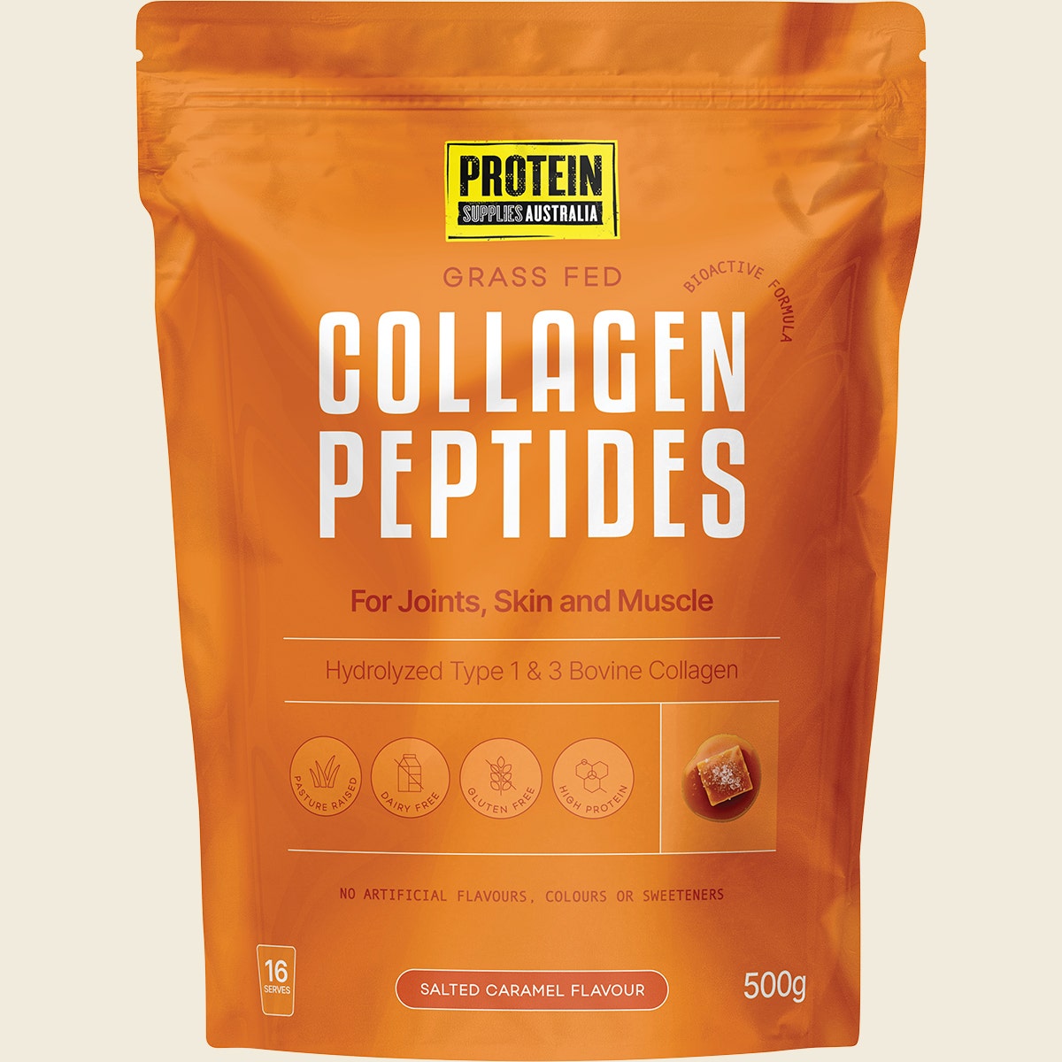Protein Supplies Australia Collagen Salted Caramel 500g - Cutprice Online