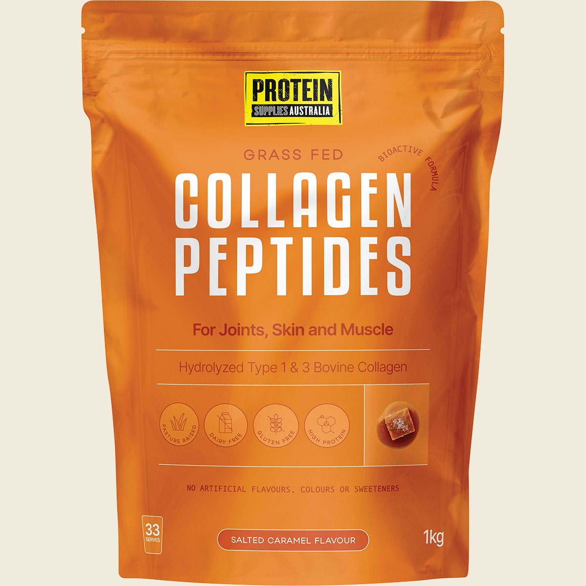 Protein Supplies Australia Collagen Salted Caramel 1kg - Cutprice Online