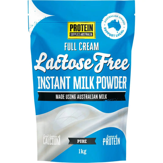 PROTEIN SUPPLIES AUSTRALIA Whole Milk Powder Lactose Free 1kg PROTEIN SUPPLIES AUSTRALIA