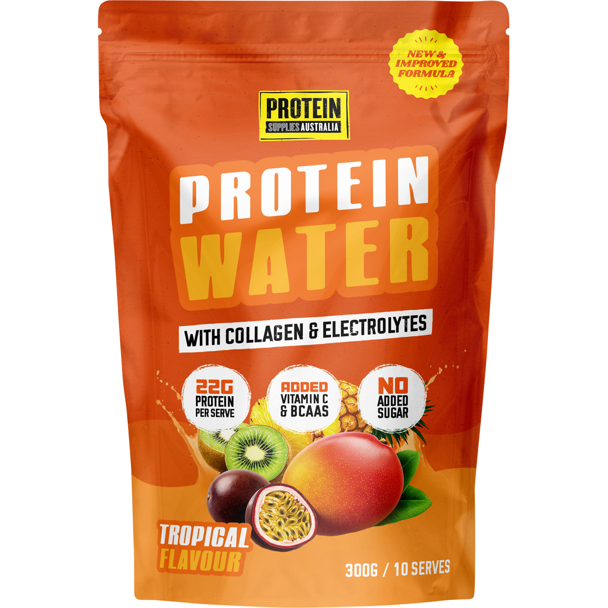 Protein Supplies Australia Collagen Protein Water With Electrolytes Tropical 300g