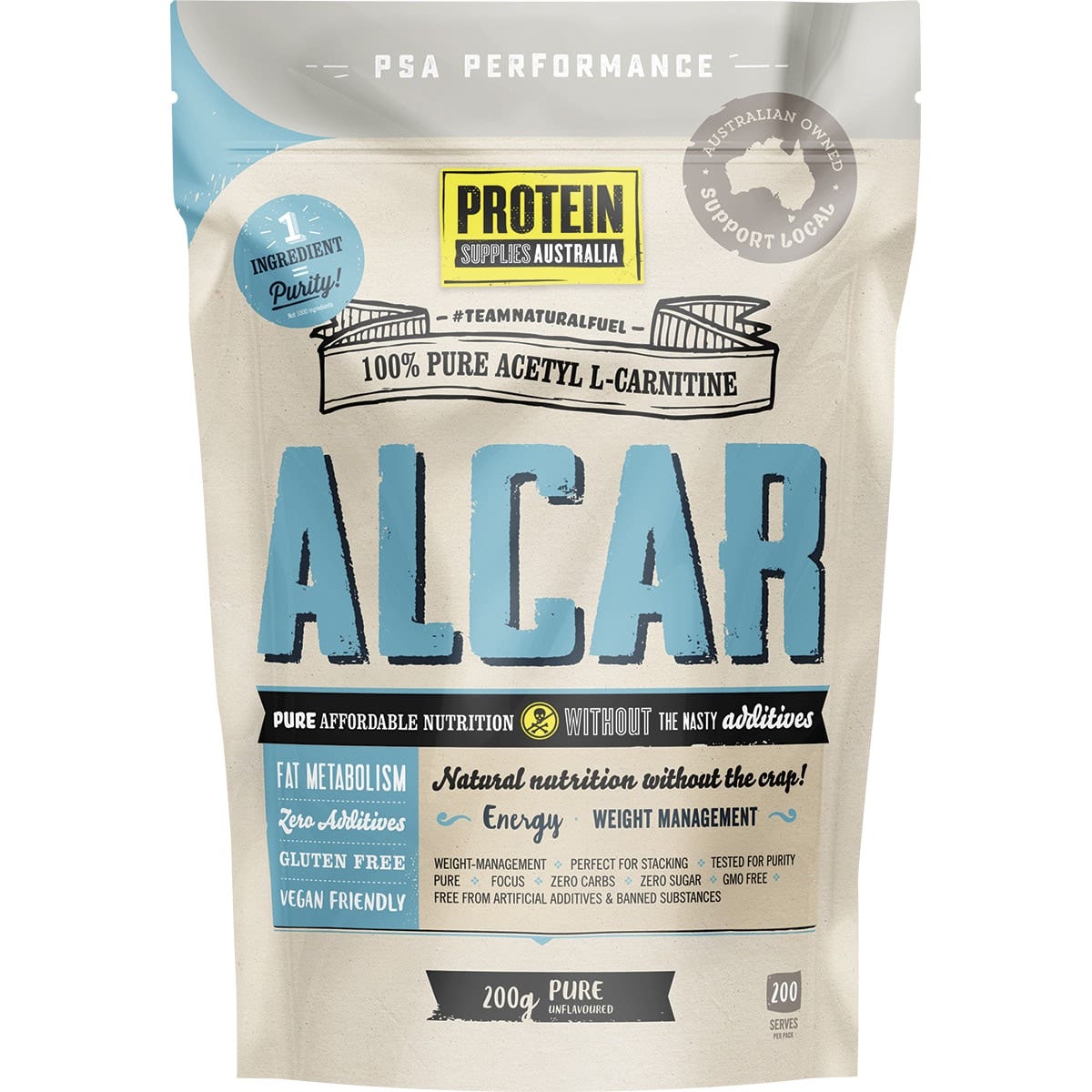 Protein Supplies Australia (Performance) ALCAR Pure 200g - Cutprice Online