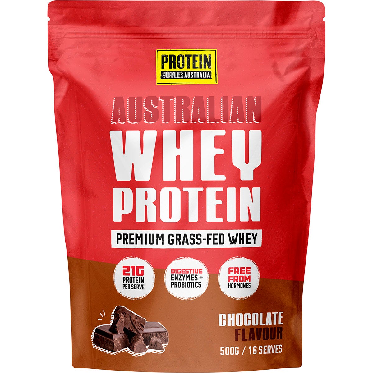 Protein Supplies Australia Australian Whey Protein Chocolate 500g - Cutprice Online