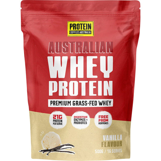 Protein Supplies Australia Australian Whey Protein Vanilla 500g - Cutprice Online