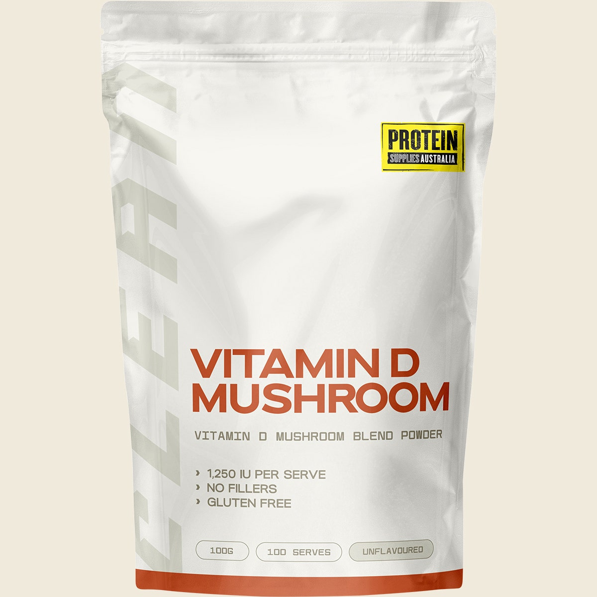 Protein Supplies Australia Vitamin D Mushroom Powder 100g