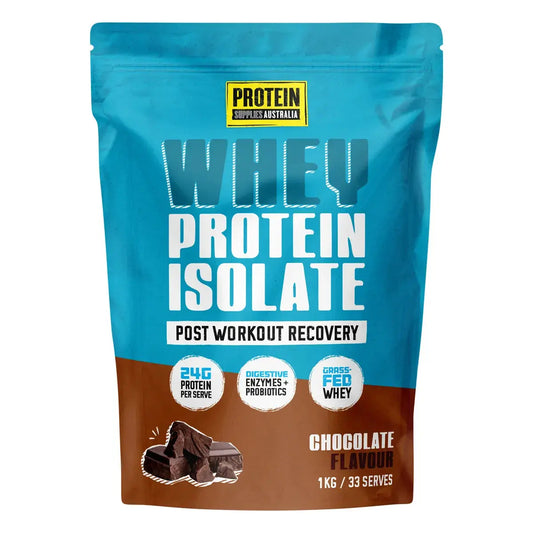 PROTEIN SUPPLIES AUSTRALIA WPI (Whey Protein Isolate) Chocolate 1kg PROTEIN SUPPLIES AUSTRALIA