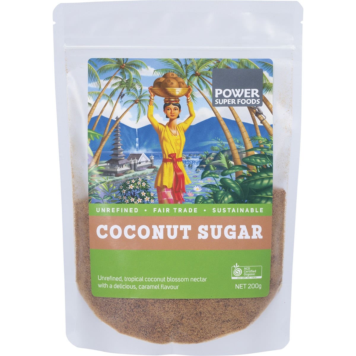 Power Super Foods Coconut Sugar Organic 200g - Cutprice Online