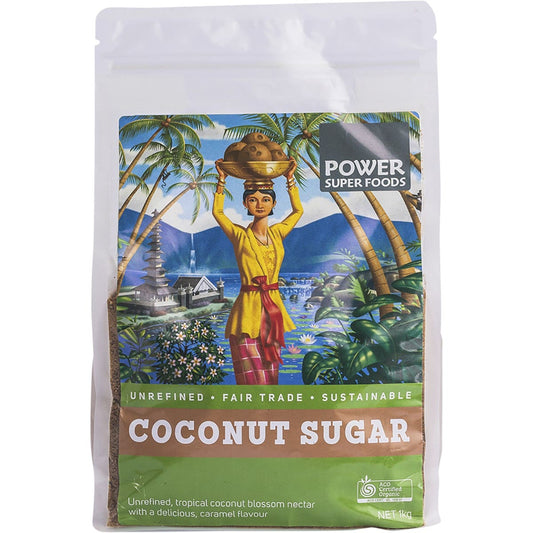 Power Super Foods Coconut Sugar Organic 1kg - Cutprice Online