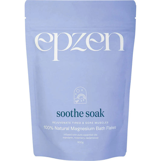 Epzen Magnesium Bath Flakes Soothe Soak 500g EPZEN
