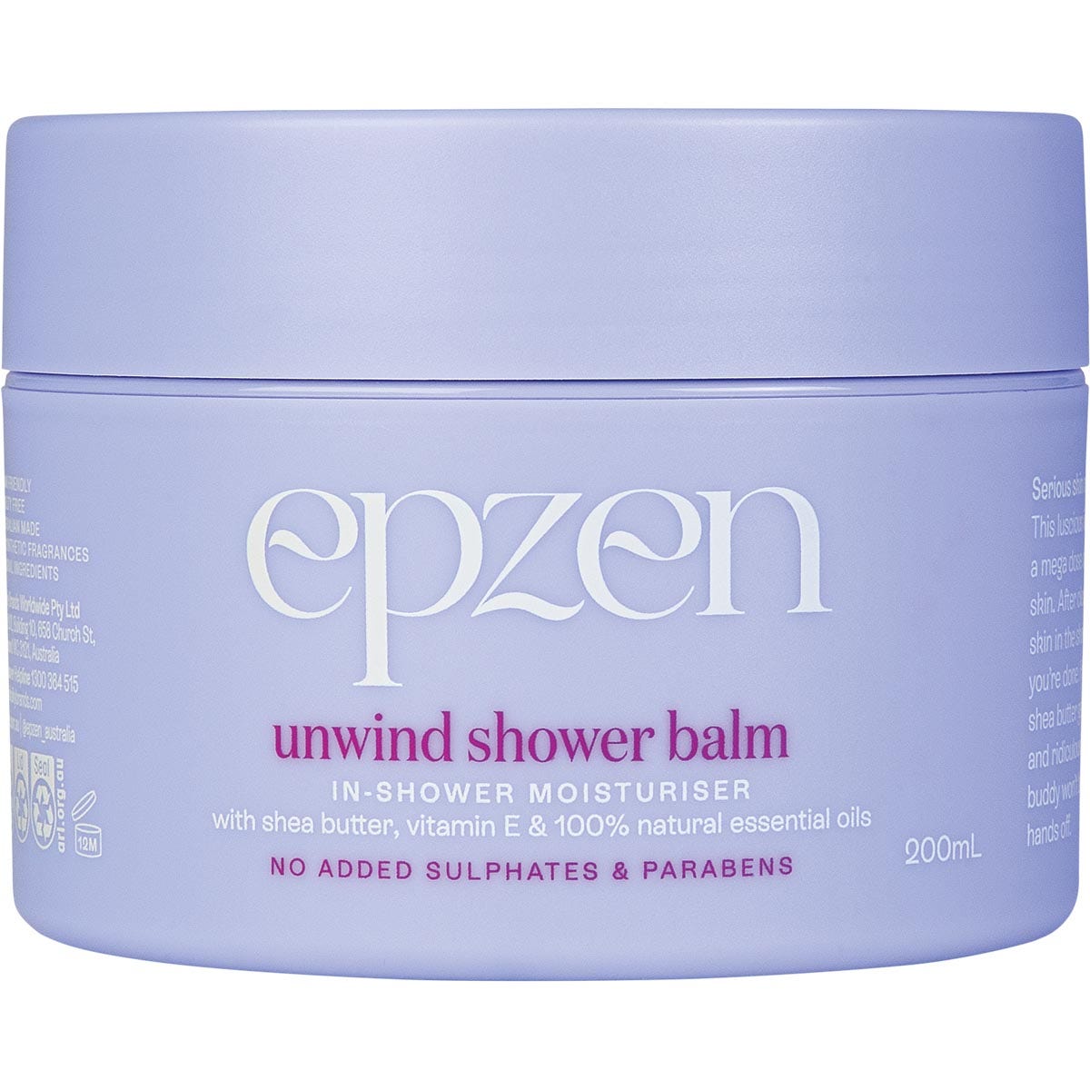 EPZEN Unwind Shower Balm In-Shower Moisturiser 200ml - Cutprice Online