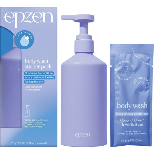 EPZEN Body Wash Starter Pack Coconut Cream & Vanilla Bean 20g - Cutprice Online