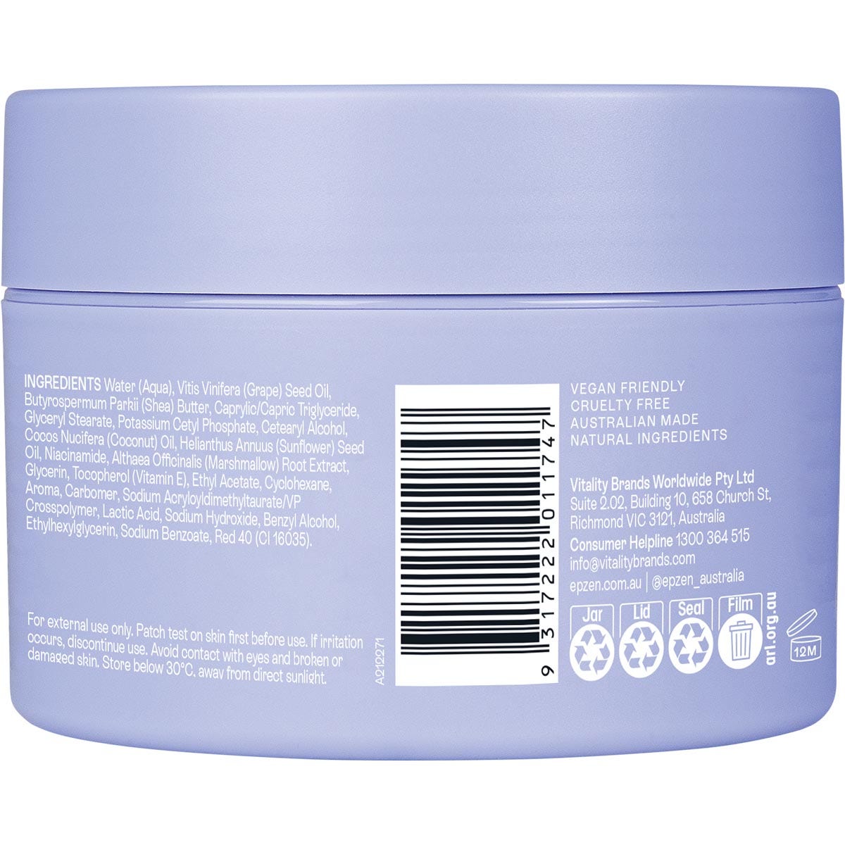 EPZEN Whipped Body Wash 2-in-1 Wash & Shave Cream 200ml - Cutprice Online