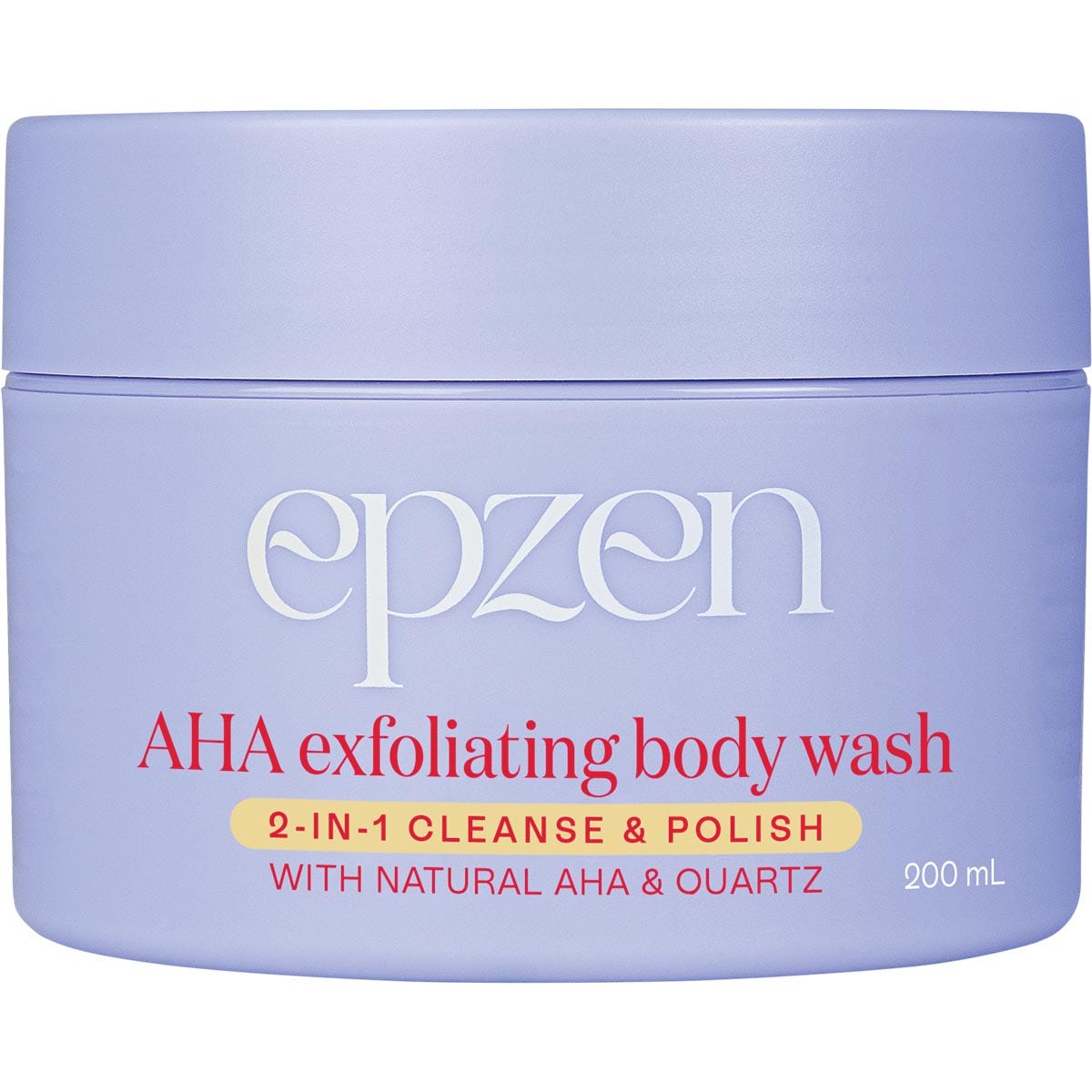 EPZEN AHA Exfoliating Body Wash 2-in-1 Cleanse & Polish 200ml - Cutprice Online