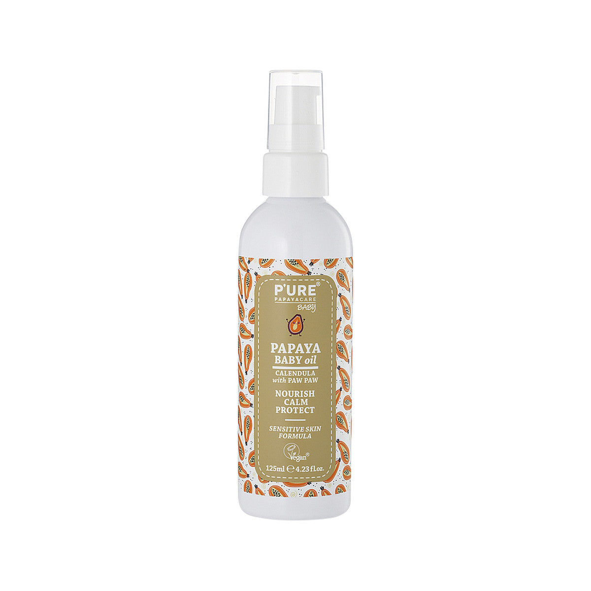 P'URE Papayacare Baby Papaya Baby Oil (Calendula with Paw Paw) 125g - Cutprice Online