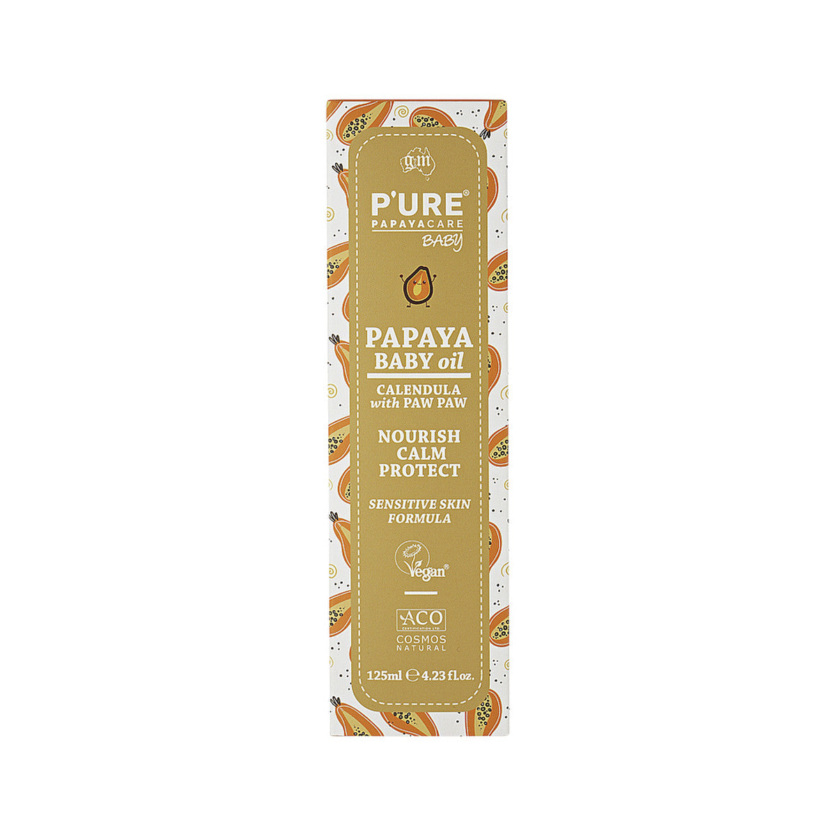 P'URE Papayacare Baby Papaya Baby Oil (Calendula with Paw Paw) 125g - Cutprice Online