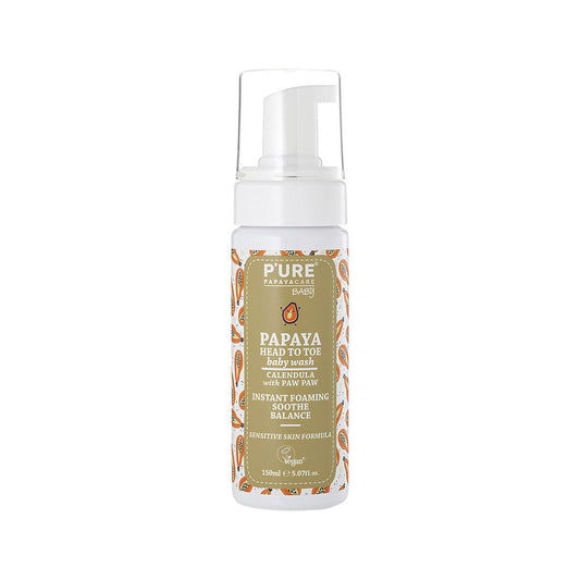 P'URE Papayacare Baby Papaya Head To Toe Baby Wash (Calendula with Paw Paw) 150ml - Cutprice Online