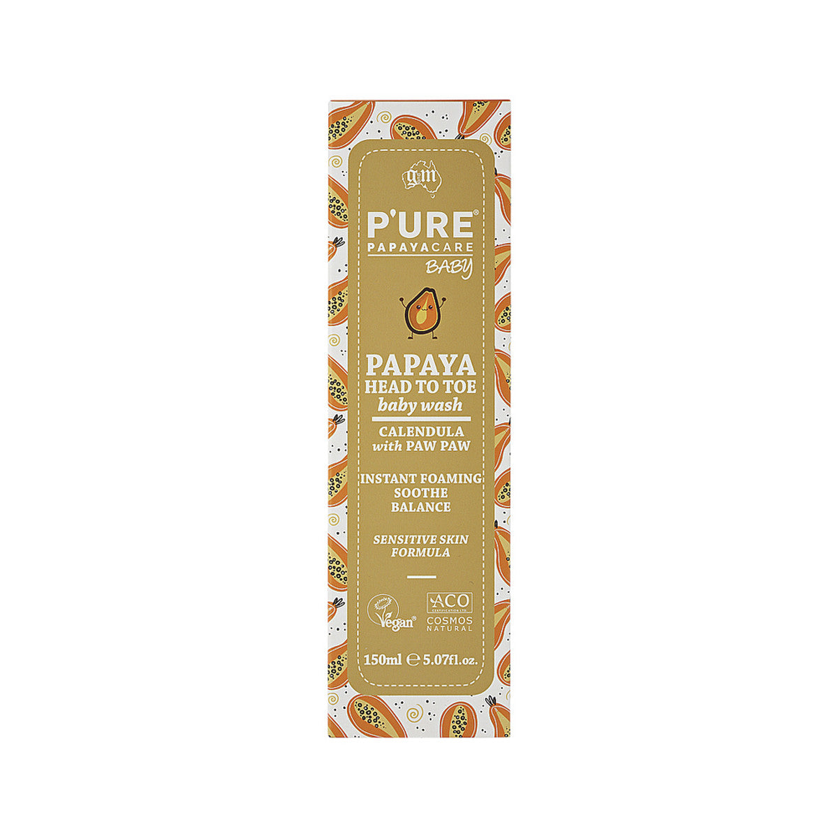 P'URE Papayacare Baby Papaya Head To Toe Baby Wash (Calendula with Paw Paw) 150ml - Cutprice Online