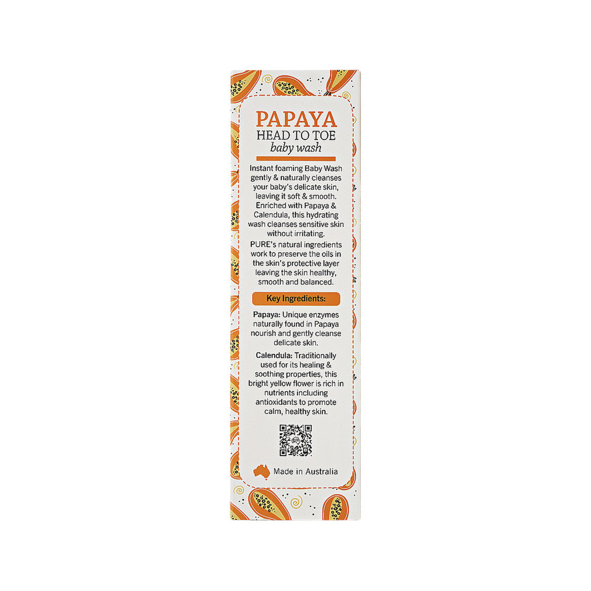 P'URE Papayacare Baby Papaya Head To Toe Baby Wash (Calendula with Paw Paw) 150ml - Cutprice Online