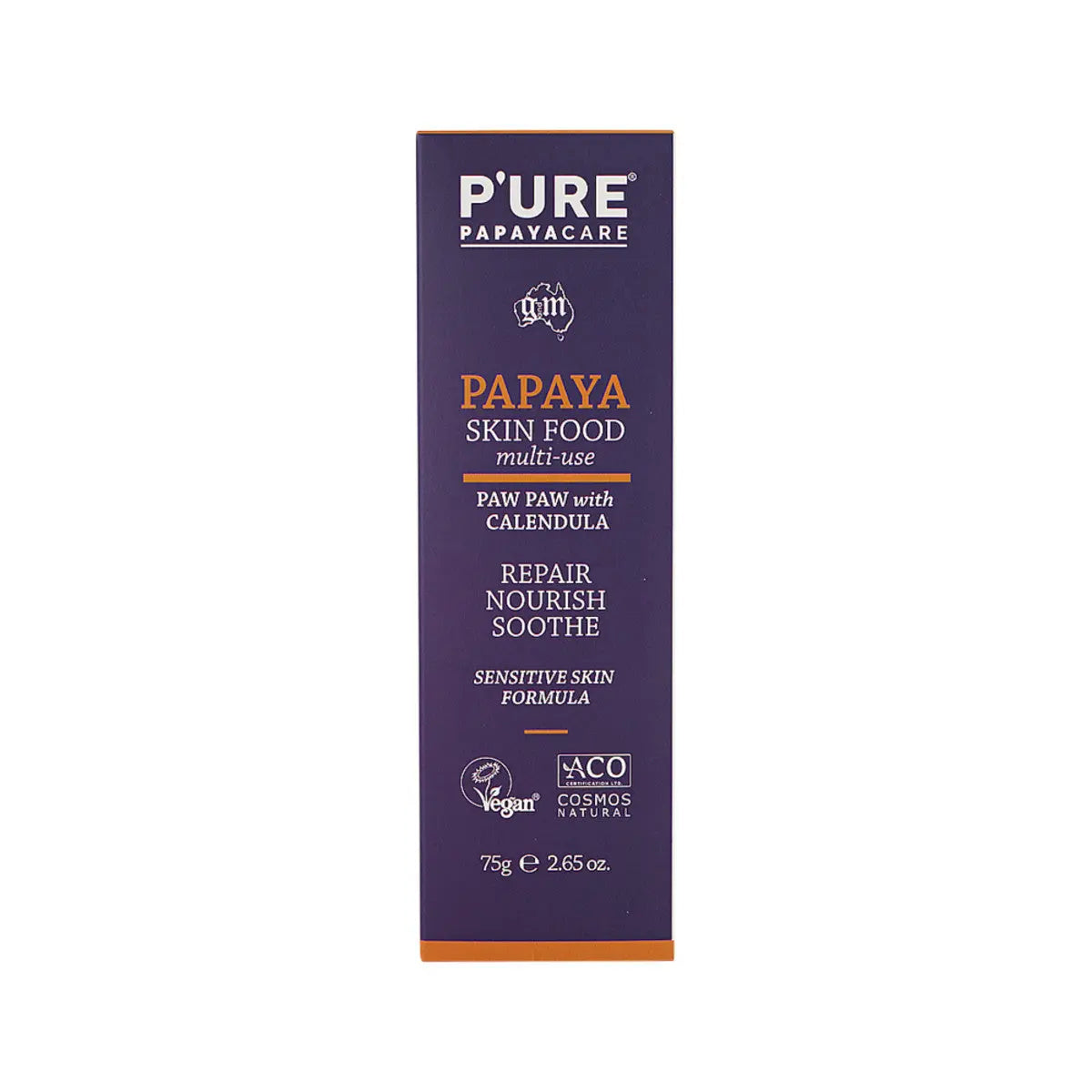 P'URE PAPAYACARE Papaya Skin Food Paw Paw With Calendula 75g URE PAPAYACARE