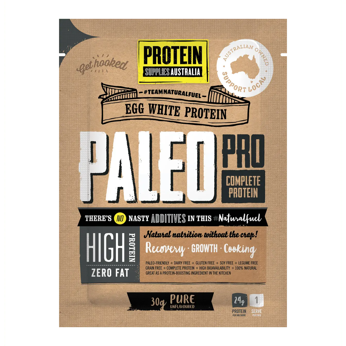 PROTEIN SUPPLIES AUSTRALIA PaleoPro (Egg White Protein) Pure 900g PROTEIN SUPPLIES AUSTRALIA