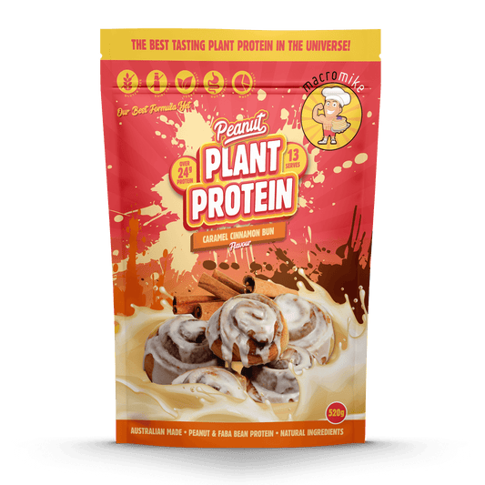MACRO MIKE Peanut Plant Protein Caramel Cinnamon Bun 520g MACRO MIKE