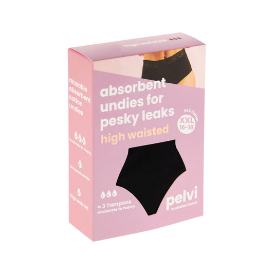 Pelvi Leakproof Underwear Full Brief Black XXL - Cutprice Online