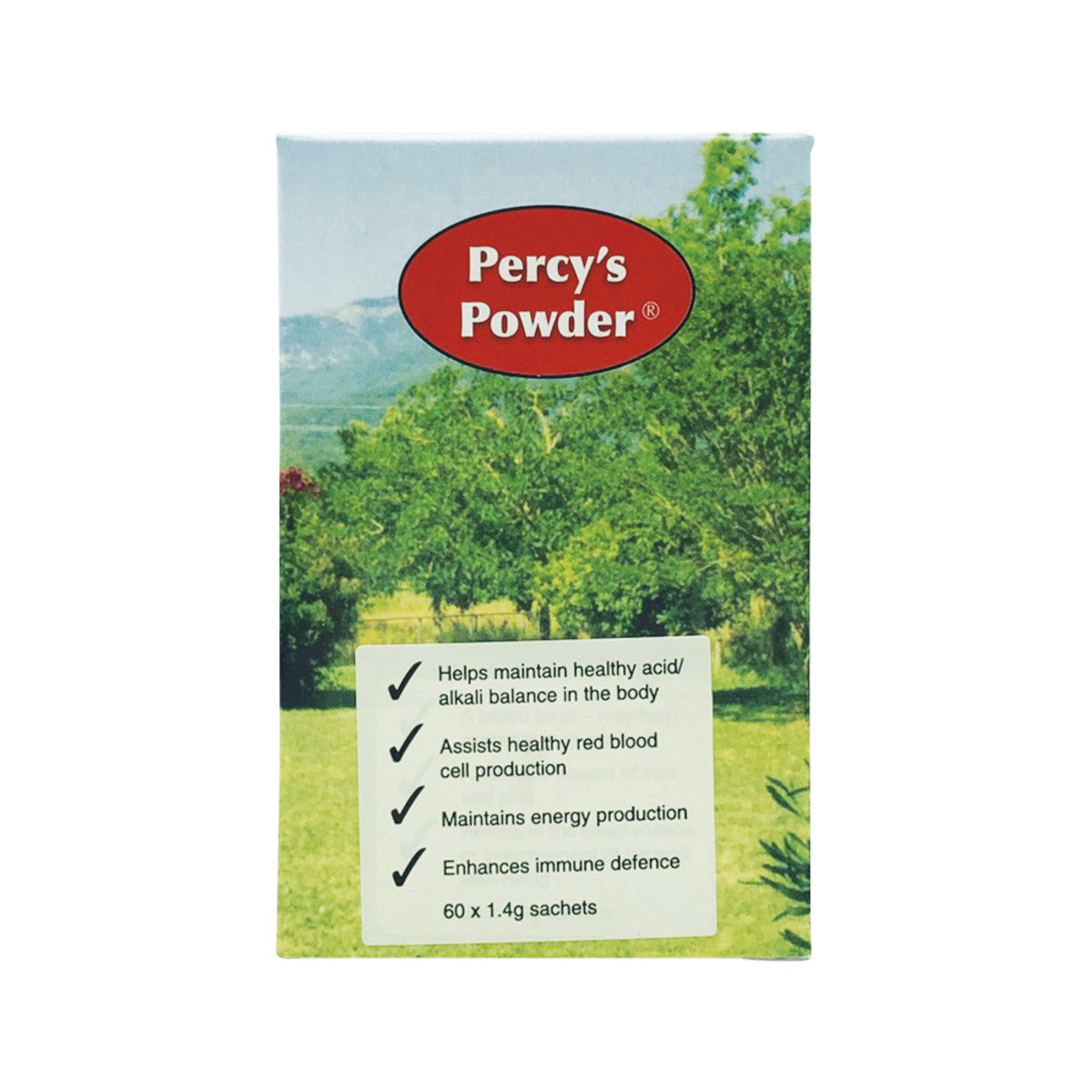 Percy's Products Percy's Powder (Mineral Supplement) Sachets 1.4g x 60 Pack - Cutprice Online