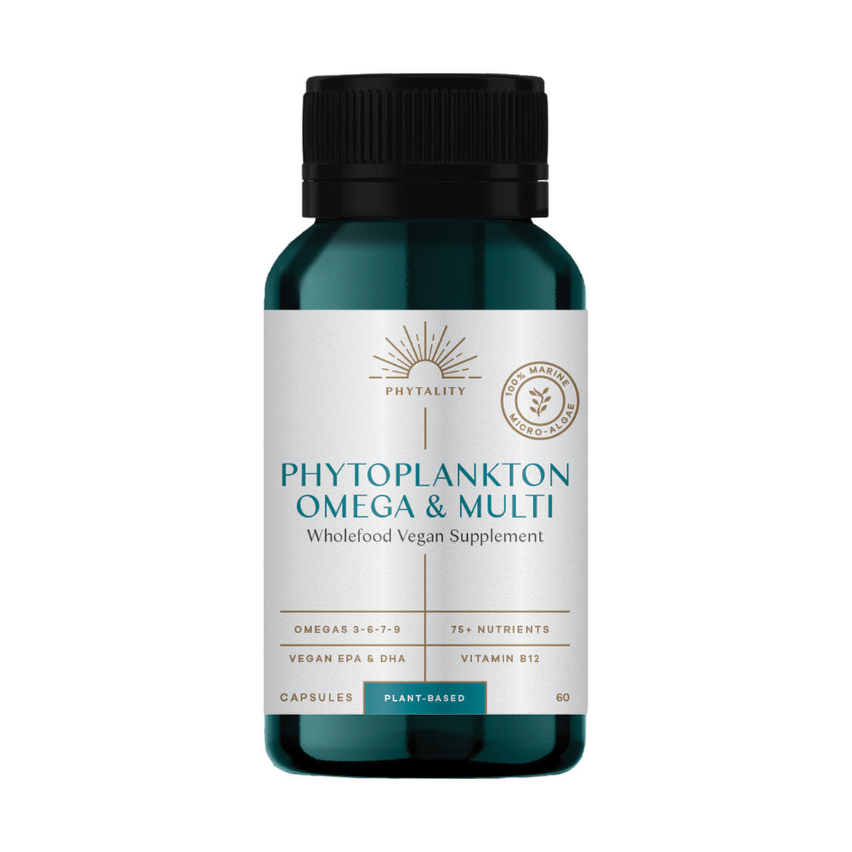 Phytality Phytoplankton Omega & Multi (Wholefood Vegan Supplement) 60c - Cutprice Online