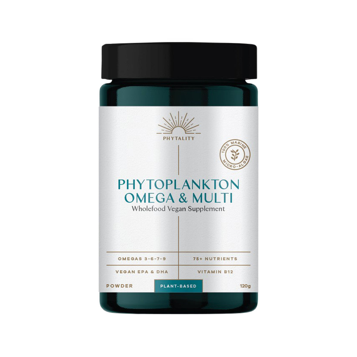 Phytality Phytoplankton Omega & Multi (Wholefood Vegan Supplement) Powder 120g - Cutprice Online