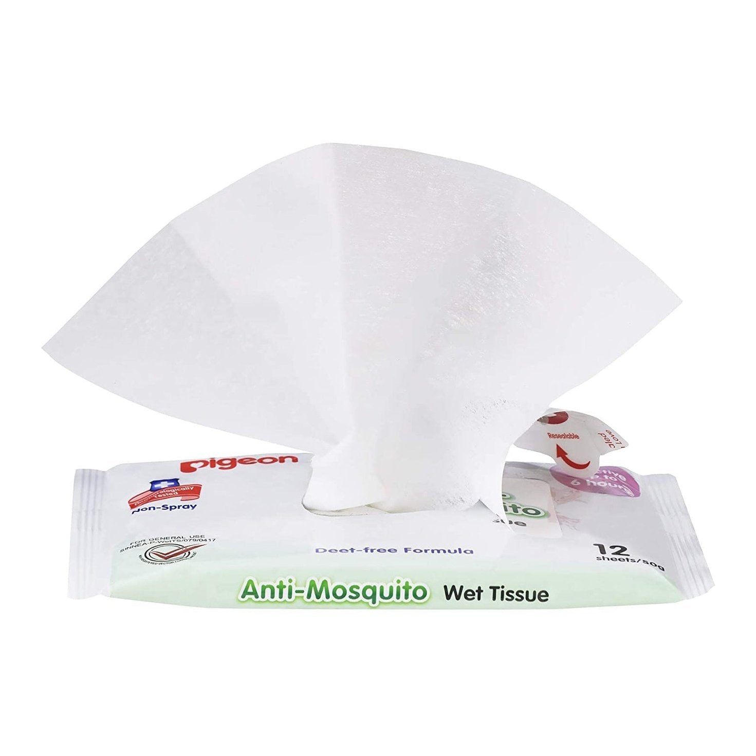 Pigeon Anti-Mosquito Wipes 12 Pack - Cutprice Online