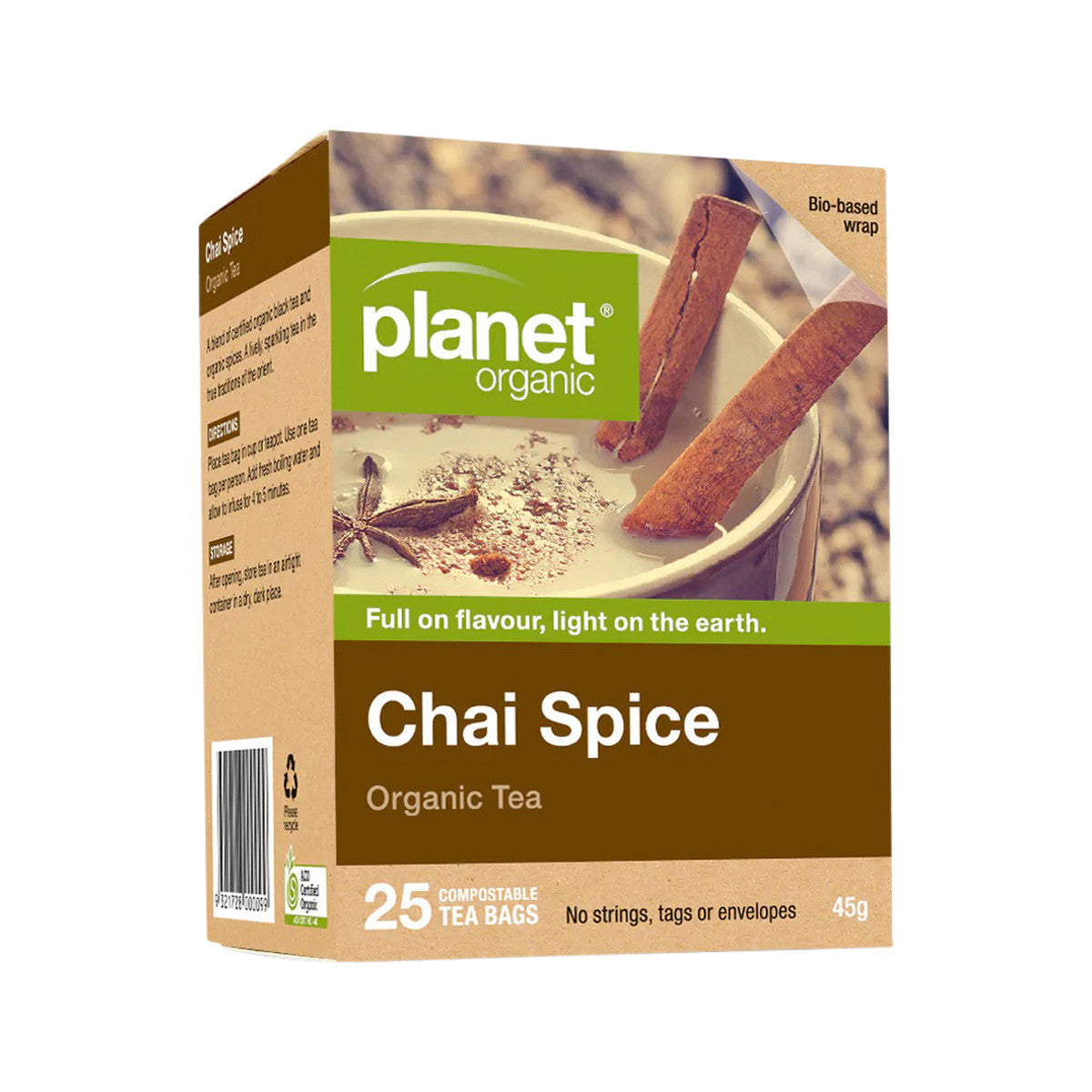 Planet Organic Organic Chai Spice Tea x 25 Tea Bags - Cutprice Online