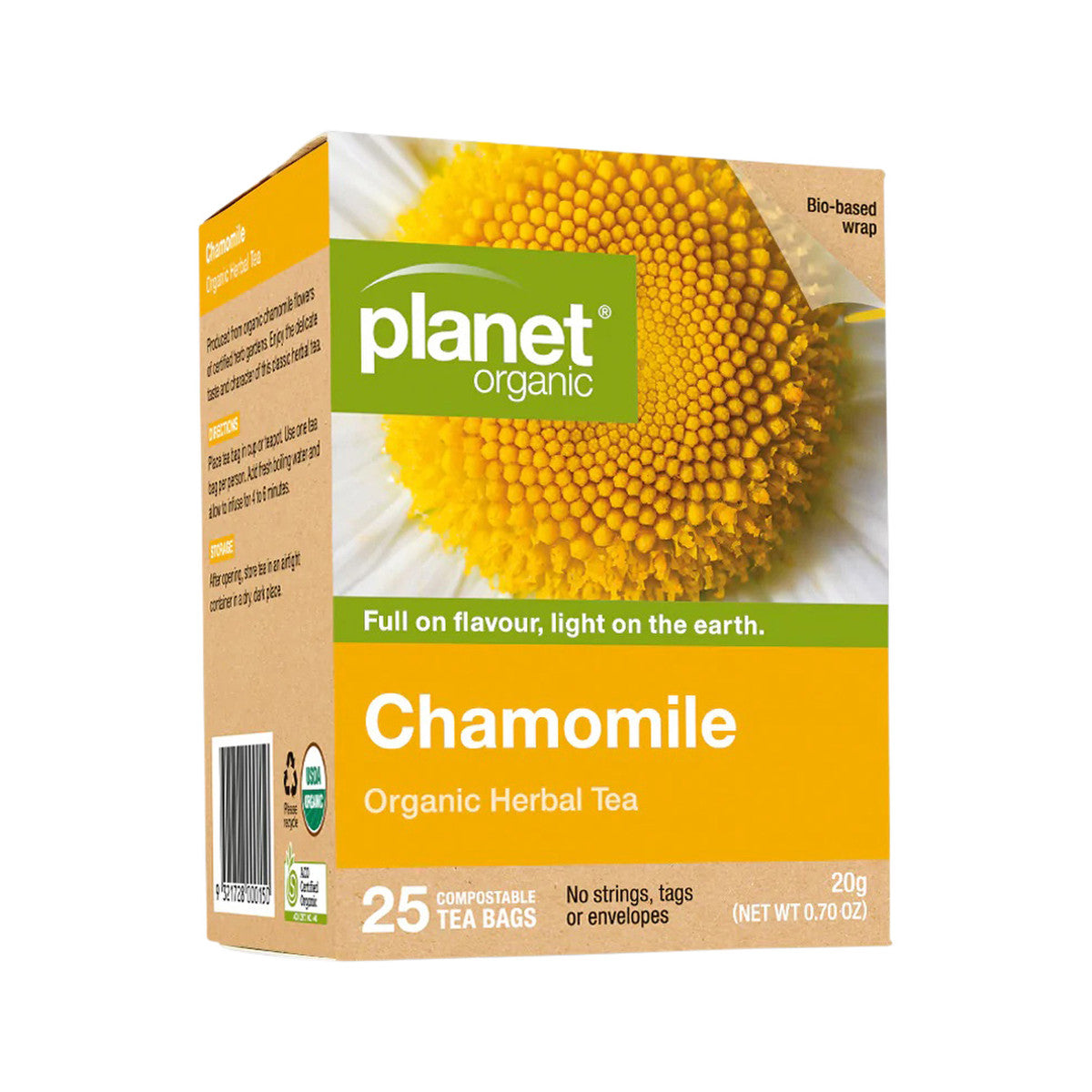 Planet Organic Organic Chamomile Herbal Tea x 25 Tea Bags - Cutprice Online
