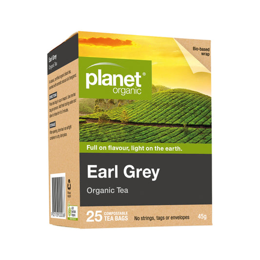 Planet Organic Organic Earl Grey Tea x 25 Tea Bags - Cutprice Online