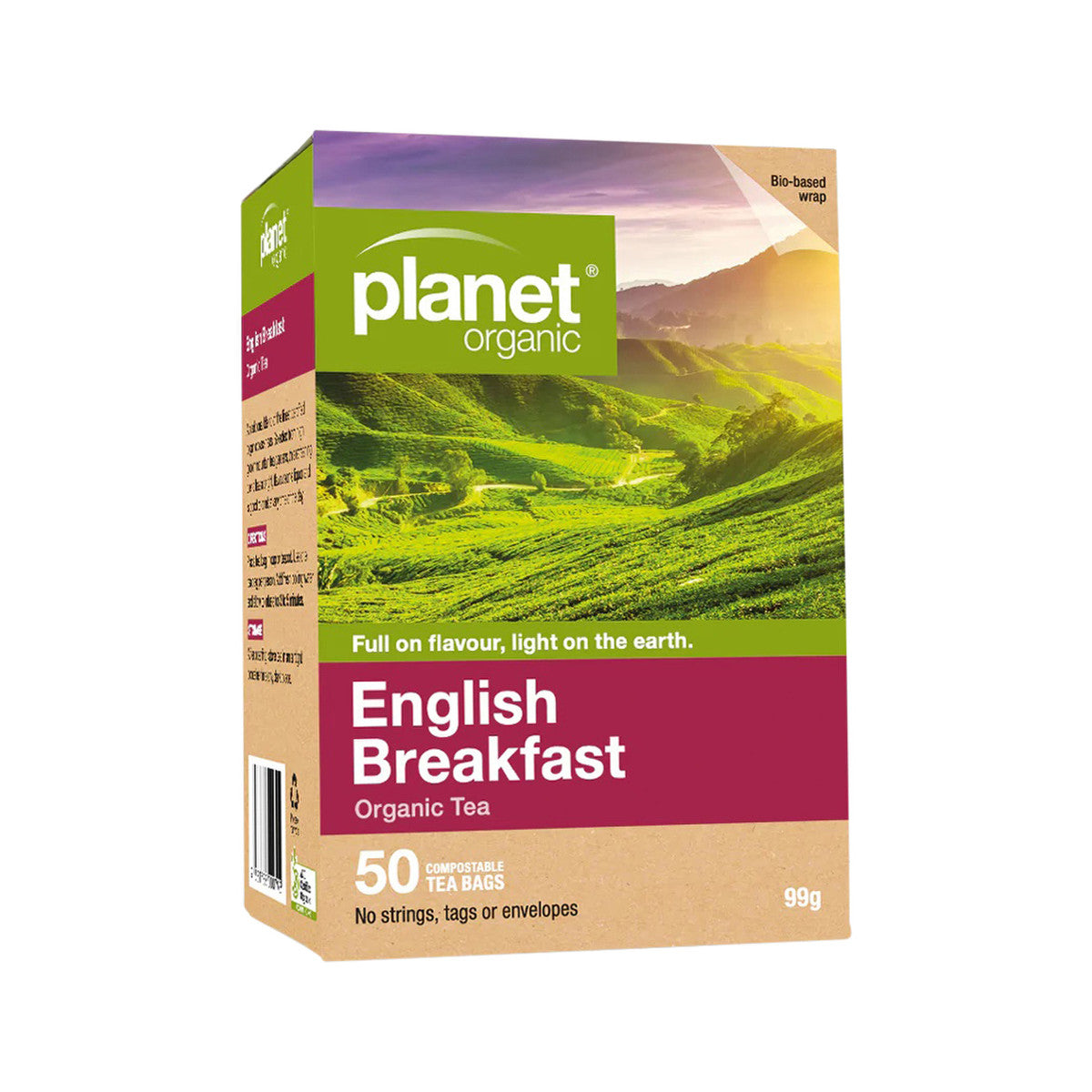 Planet Organic Organic English Breakfast Tea x 50 Tea Bags - Cutprice Online