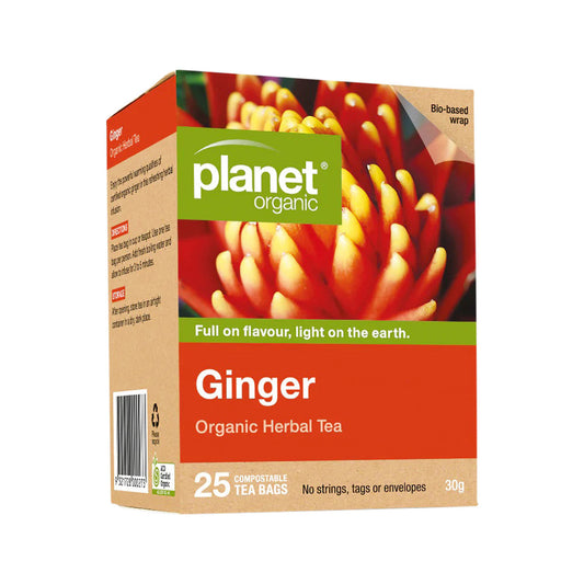 Planet Organic Organic Ginger Herbal Tea x 25 Tea Bags - Cutprice Online