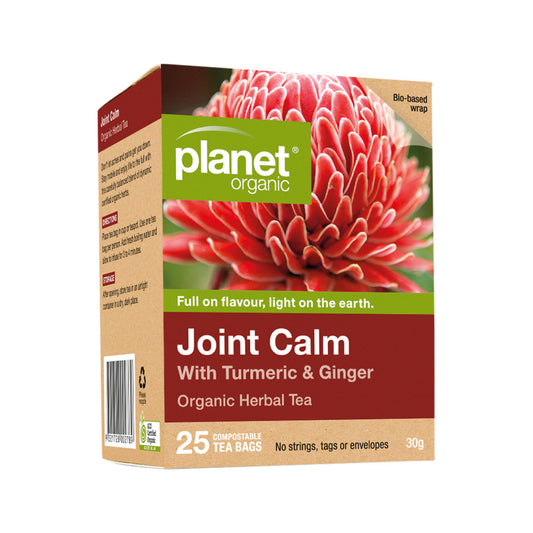 Planet Organic Organic Joint Calm with Turmeric & Ginger Herbal Tea x 25 Tea Bags - Cutprice Online