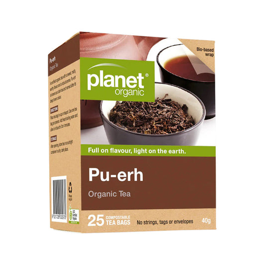 Planet Organic Organic Pu-erh Tea x 25 Tea Bags - Cutprice Online