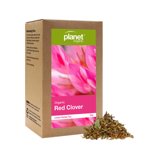 Planet Organic Organic Red Clover Loose Leaf Tea 25g - Cutprice Online