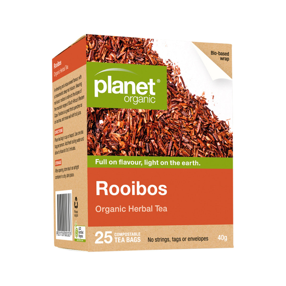 Planet Organic Organic Rooibos Herbal Tea x 25 Tea Bags - Cutprice Online